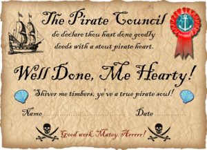 Pirate Certifcate