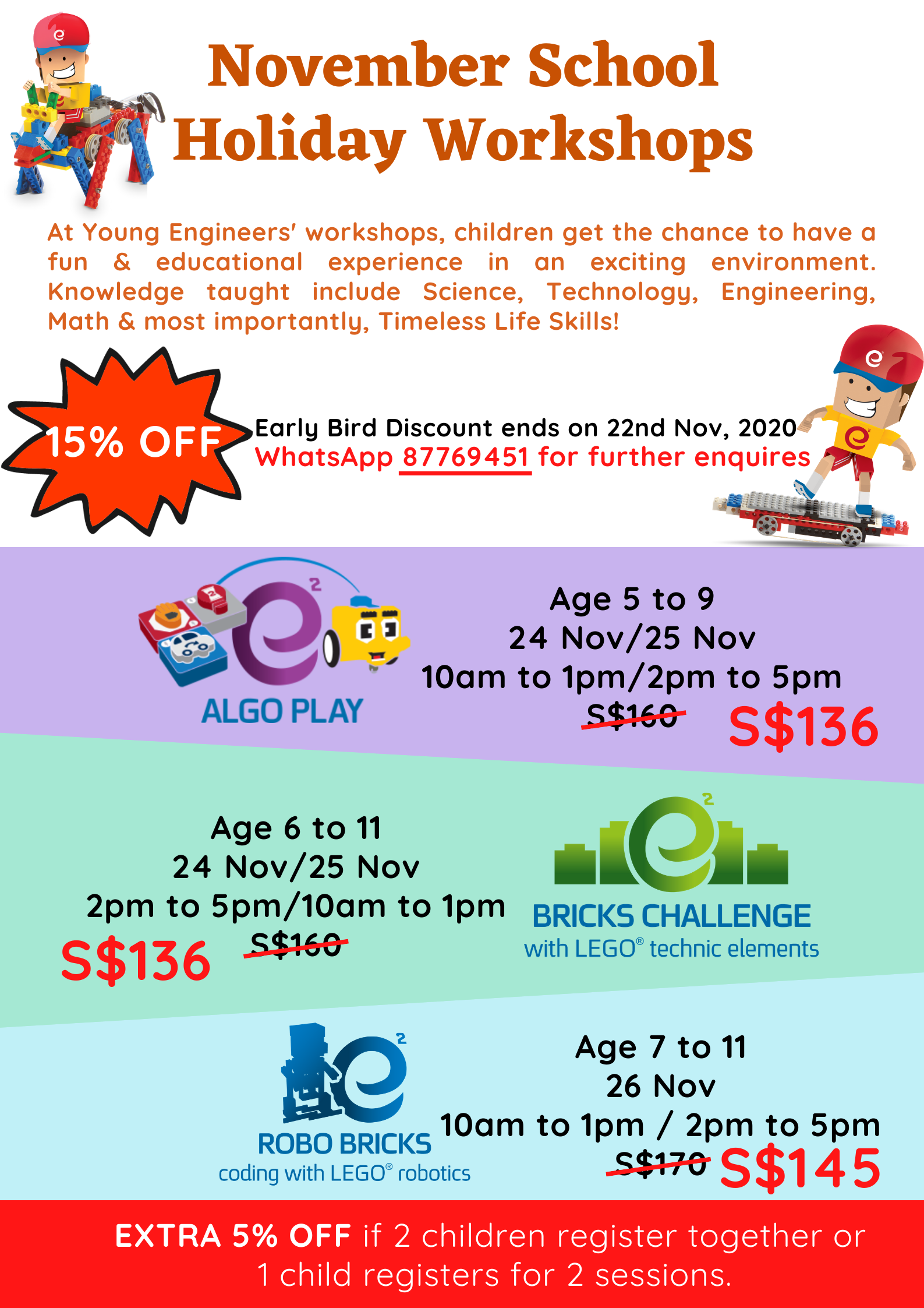 Jurong East_Holiday Workshops Jurong East_Holiday Workshops by Young Engineers Singapore