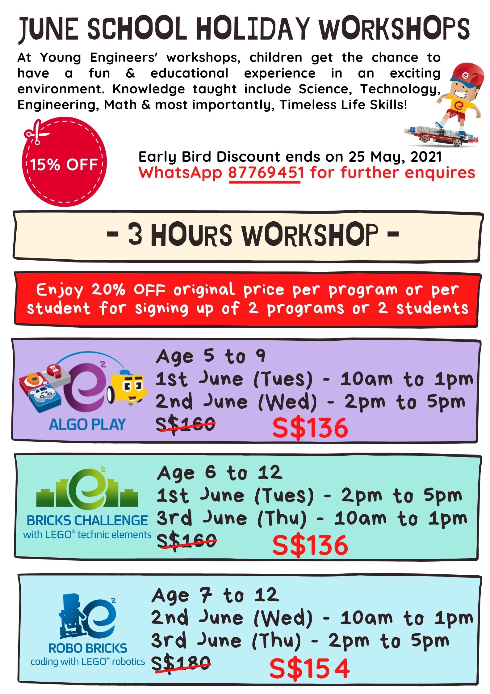 Jurong East June 2021 Jurong East June Holiday Workshops